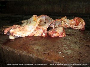 The product processed carelesly on the floor